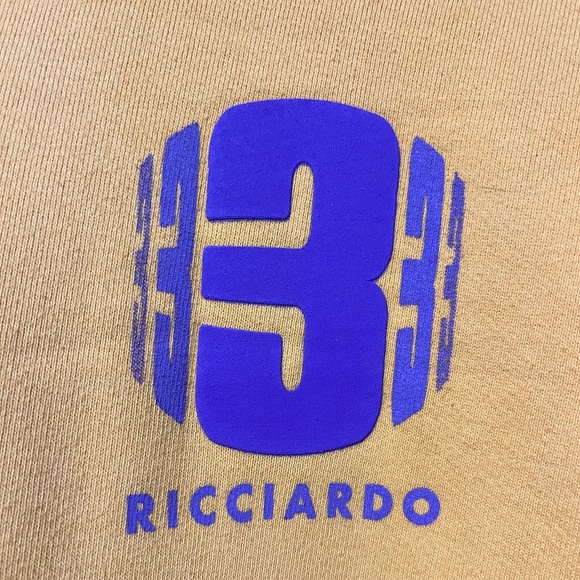 Ricciardo RIC3 Men’s Graphic Hoodie Size L - Orange 100% Cotton - Picture 10 of 13